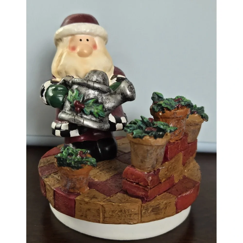Cobble Creek Santa Garden Candle Topper Vintage Without Box‎